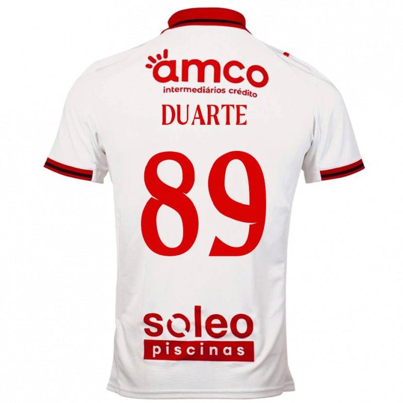 Danxen Herren Afonso Duarte #89 Weiß Rot Auswärtstrikot Trikot 2025/26 T-Shirt Österreich