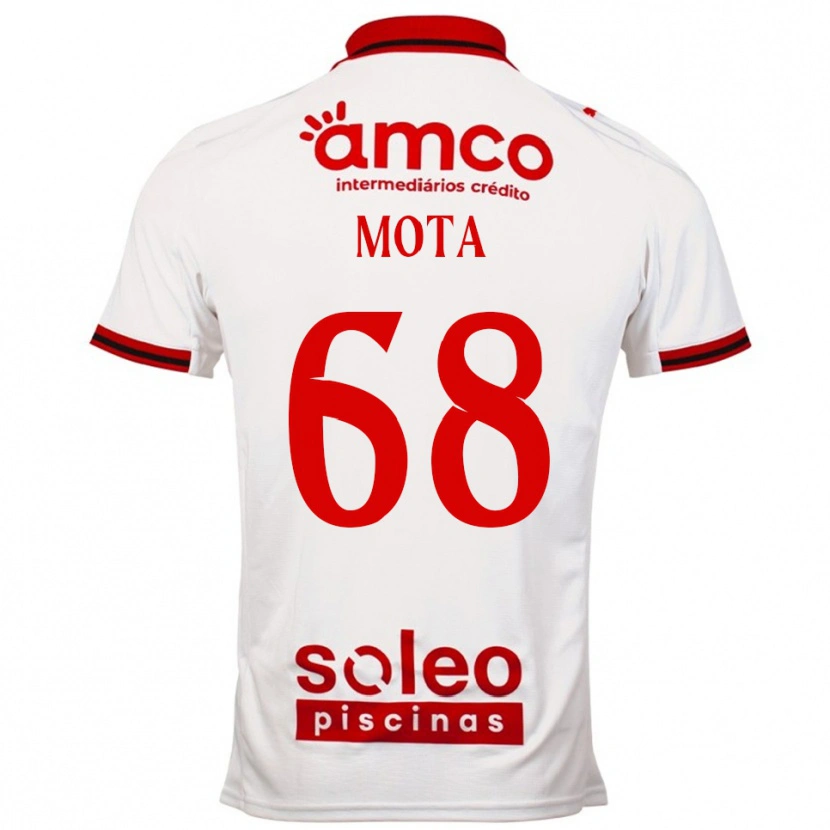 Danxen Herren Edgar Mota #68 Weiß Rot Auswärtstrikot Trikot 2025/26 T-Shirt Österreich
