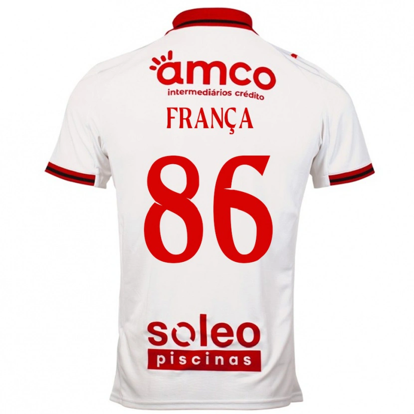 Danxen Herren Francisco França #86 Weiß Rot Auswärtstrikot Trikot 2025/26 T-Shirt Österreich