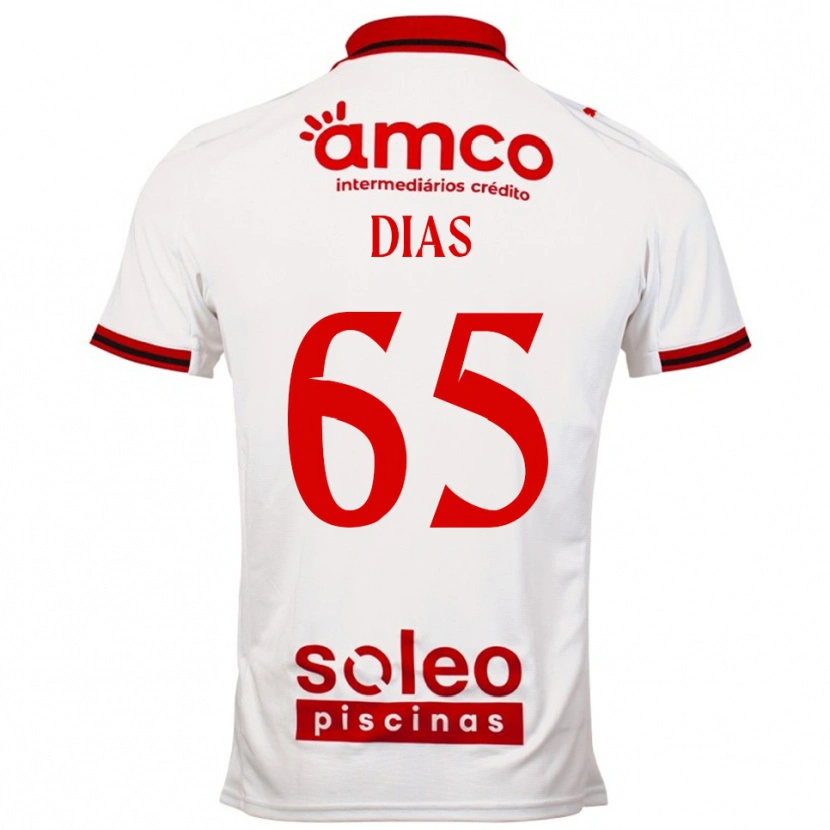 Danxen Herren Leandro Dias #65 Weiß Rot Auswärtstrikot Trikot 2025/26 T-Shirt Österreich