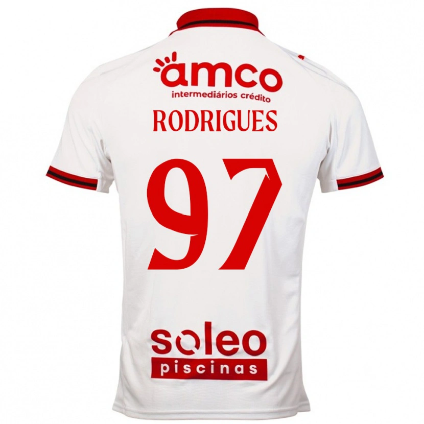 Danxen Herren Dinis Rodrigues #97 Weiß Rot Auswärtstrikot Trikot 2025/26 T-Shirt Österreich