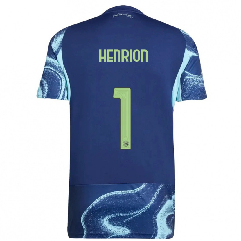 Danxen Herren Martin Henrion #1 Marine Himmelblau Auswärtstrikot Trikot 2025/26 T-Shirt Österreich