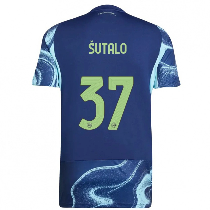 Danxen Herren Josip Šutalo #37 Marine Himmelblau Auswärtstrikot Trikot 2025/26 T-Shirt Österreich