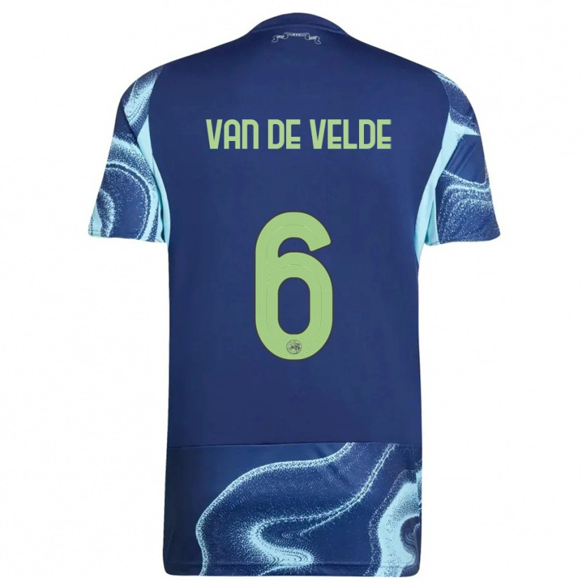 Danxen Herren Jonna Van De Velde #6 Marine Himmelblau Auswärtstrikot Trikot 2025/26 T-Shirt Österreich