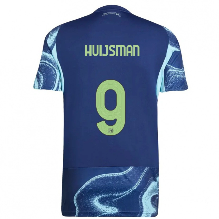 Danxen Herren Mitchi Huijsman #9 Marine Himmelblau Auswärtstrikot Trikot 2025/26 T-Shirt Österreich