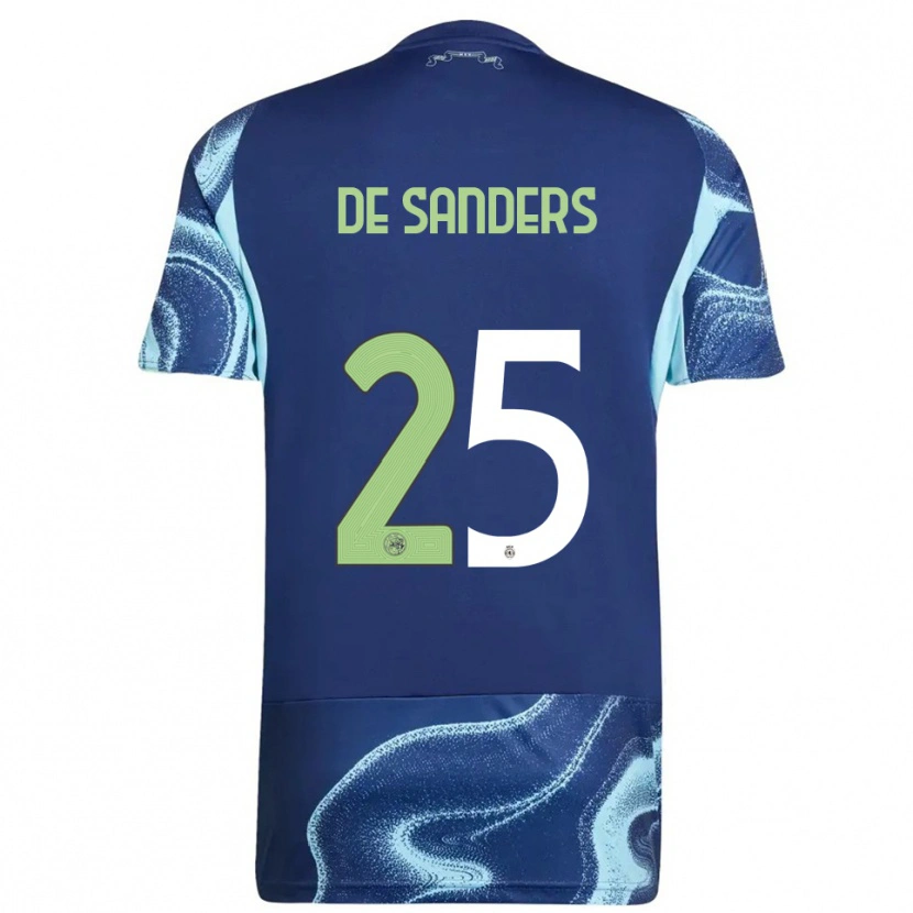 Danxen Herren Kay-Lee De Sanders #25 Marine Himmelblau Auswärtstrikot Trikot 2025/26 T-Shirt Österreich