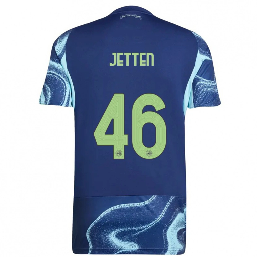 Danxen Herren Lucas Jetten #46 Marine Himmelblau Auswärtstrikot Trikot 2025/26 T-Shirt Österreich