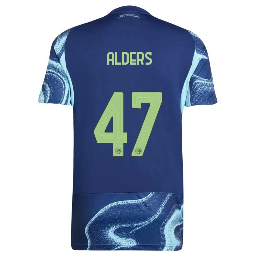 Danxen Herren Gerald Alders #47 Marine Himmelblau Auswärtstrikot Trikot 2025/26 T-Shirt Österreich