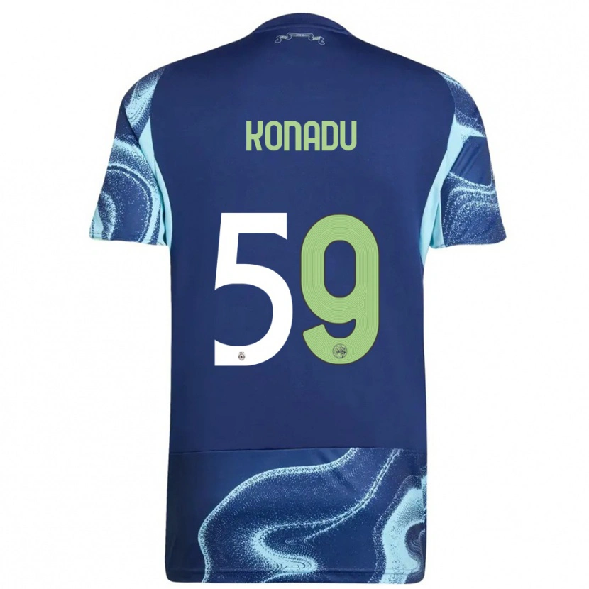 Danxen Herren Don-Angelo Konadu #59 Marine Himmelblau Auswärtstrikot Trikot 2025/26 T-Shirt Österreich