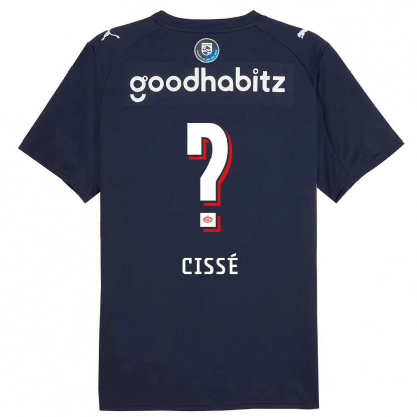 Danxen Herren Alseny Cissé #0 Marine Weiß Auswärtstrikot Trikot 2025/26 T-Shirt Österreich
