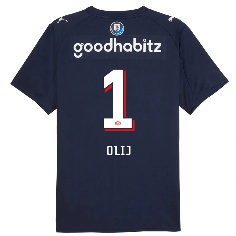 Danxen Herren Nick Olij #1 Marine Weiß Auswärtstrikot Trikot 2025/26 T-Shirt Österreich