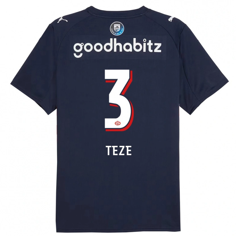 Danxen Herren Jordan Teze #3 Marine Weiß Auswärtstrikot Trikot 2025/26 T-Shirt Österreich