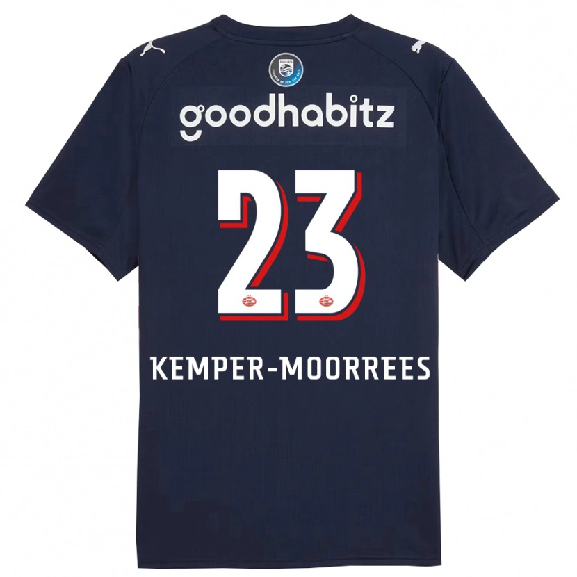 Danxen Herren Myrthe Kemper-Moorrees #23 Marine Weiß Auswärtstrikot Trikot 2025/26 T-Shirt Österreich