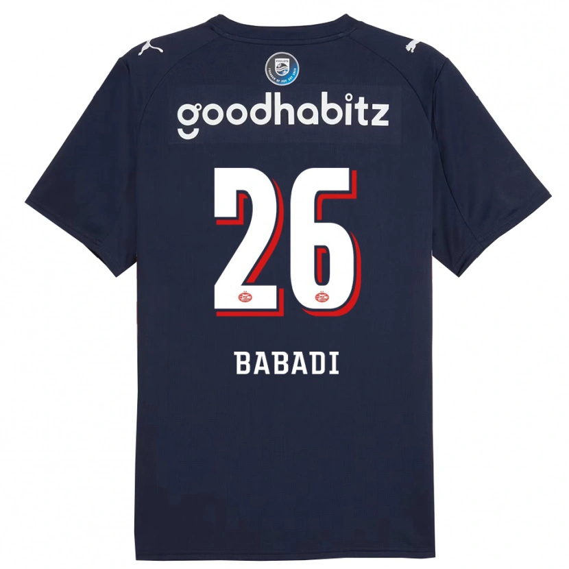 Danxen Herren Isaac Babadi #26 Marine Weiß Auswärtstrikot Trikot 2025/26 T-Shirt Österreich