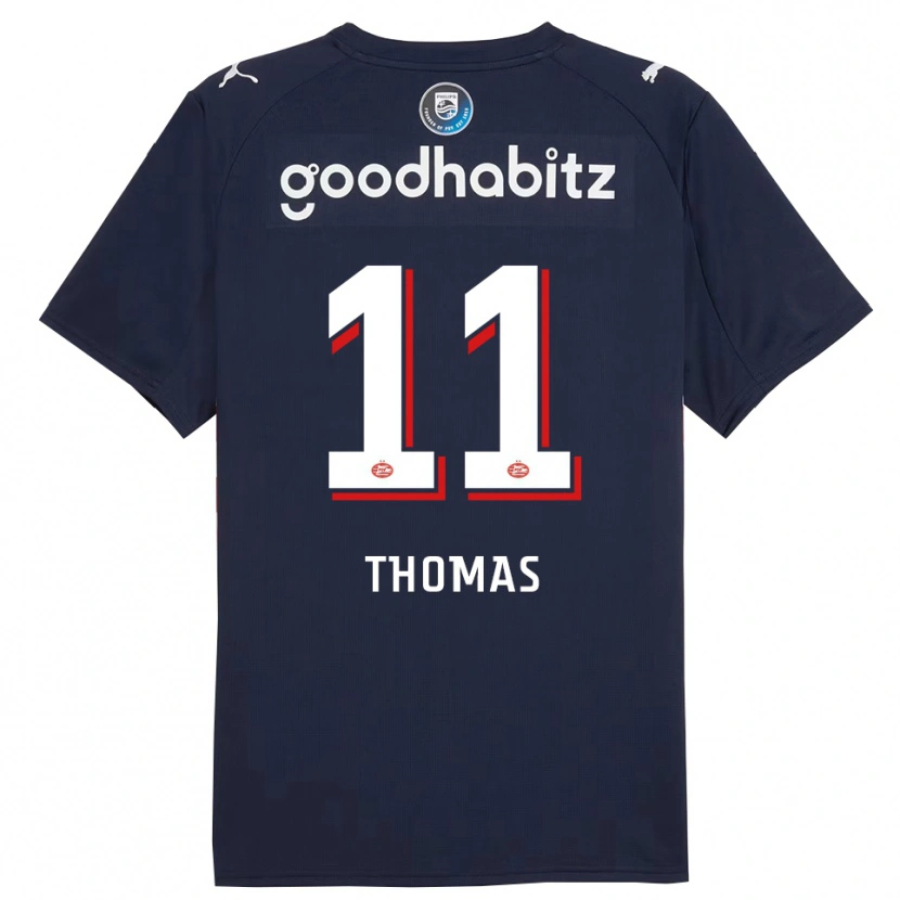 Danxen Herren Ayodele Thomas #11 Marine Weiß Auswärtstrikot Trikot 2025/26 T-Shirt Österreich