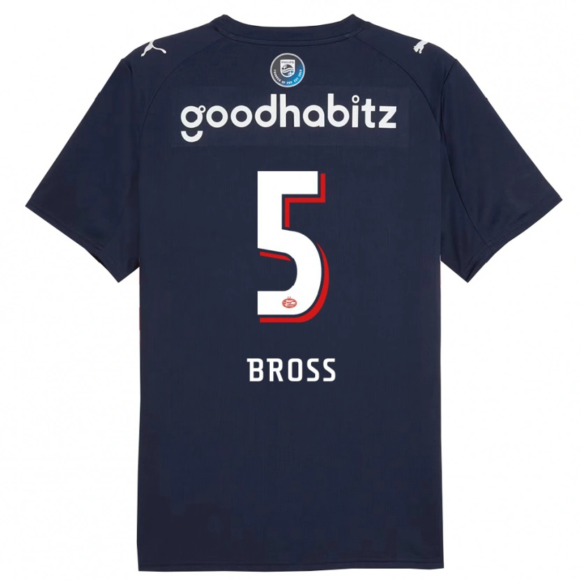 Danxen Herren Melanie Bross #5 Marine Weiß Auswärtstrikot Trikot 2025/26 T-Shirt Österreich