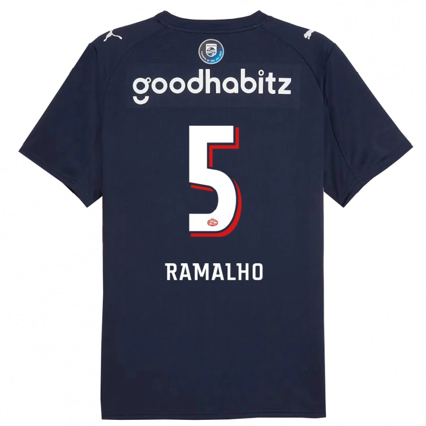 Danxen Herren Andre Ramalho #5 Marine Weiß Auswärtstrikot Trikot 2025/26 T-Shirt Österreich
