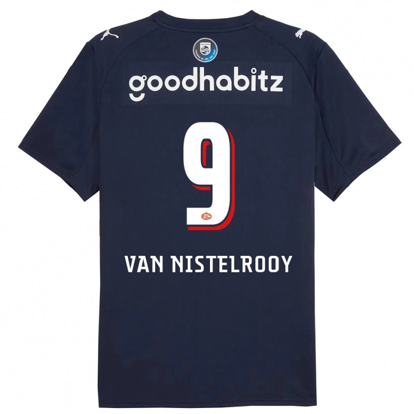 Danxen Herren Liam Van Nistelrooy #9 Marine Weiß Auswärtstrikot Trikot 2025/26 T-Shirt Österreich