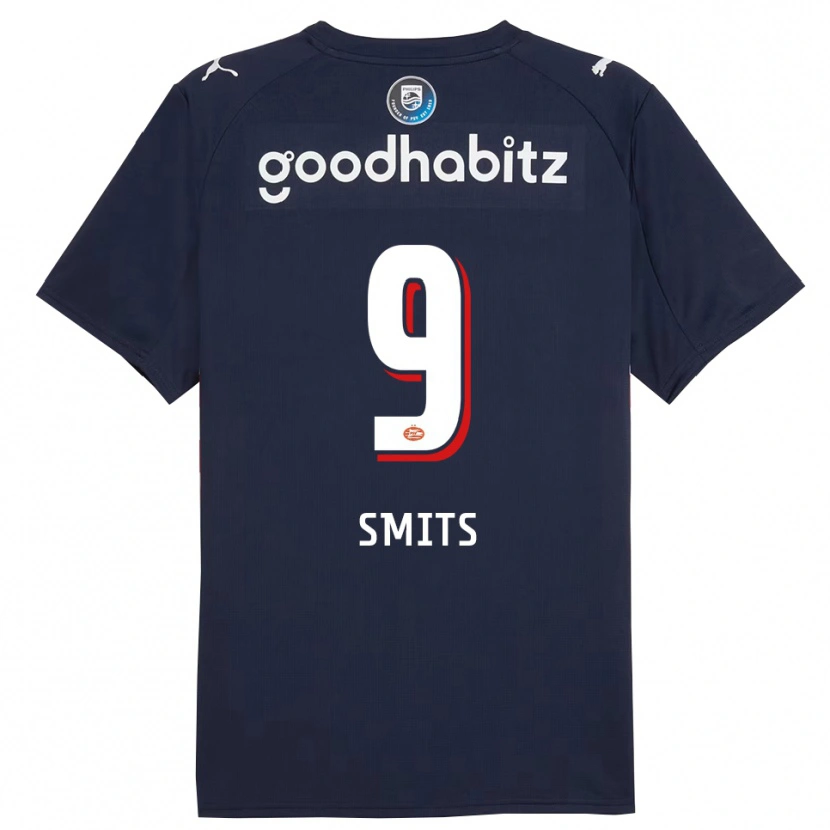 Danxen Herren Joëlle Smits #9 Marine Weiß Auswärtstrikot Trikot 2025/26 T-Shirt Österreich