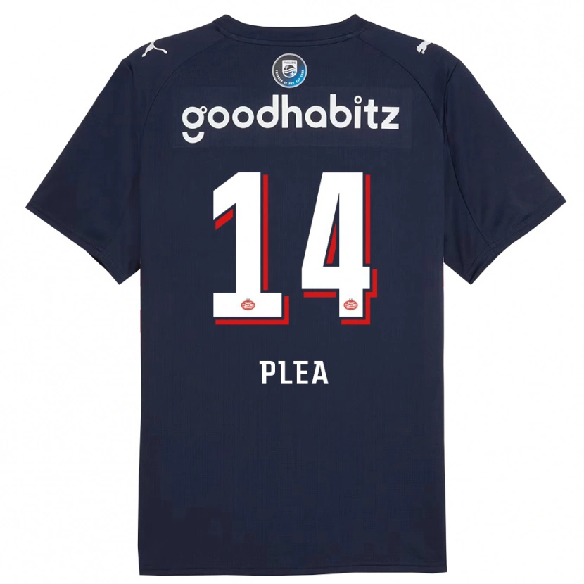 Danxen Herren Alassane Pléa #14 Marine Weiß Auswärtstrikot Trikot 2025/26 T-Shirt Österreich