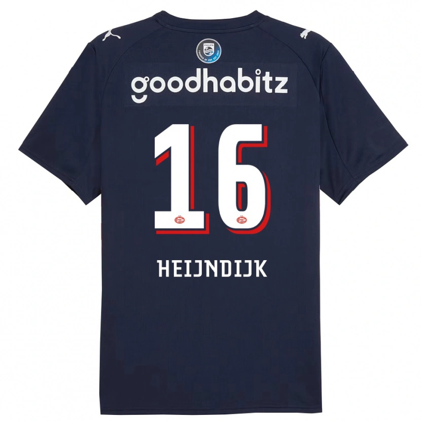 Danxen Herren Bram Heijndijk #16 Marine Weiß Auswärtstrikot Trikot 2025/26 T-Shirt Österreich