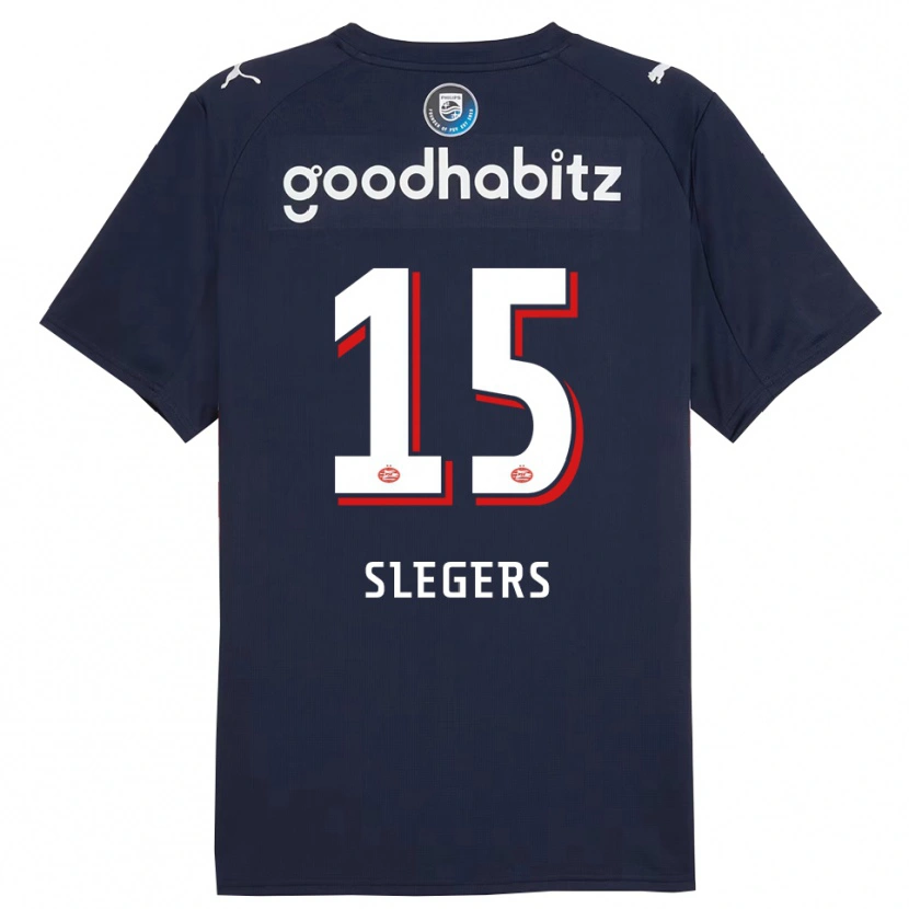 Danxen Herren Kor Slegers #15 Marine Weiß Auswärtstrikot Trikot 2025/26 T-Shirt Österreich