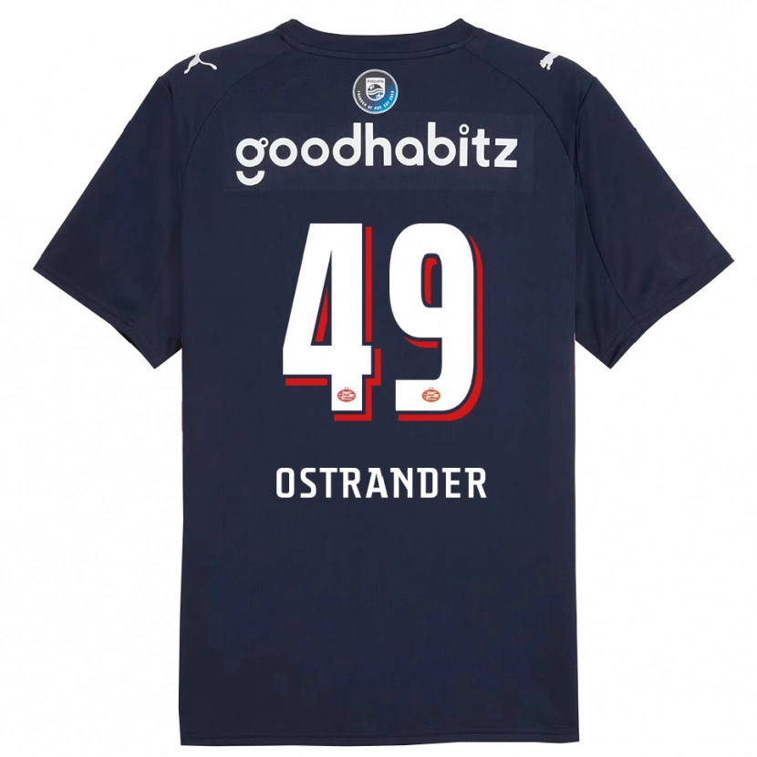 Danxen Herren William Ostrander #49 Marine Weiß Auswärtstrikot Trikot 2025/26 T-Shirt Österreich