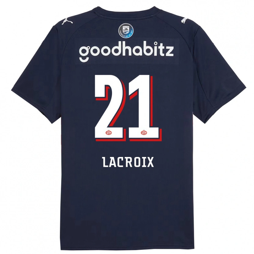 Danxen Herren Robine Lacroix #21 Marine Weiß Auswärtstrikot Trikot 2025/26 T-Shirt Österreich