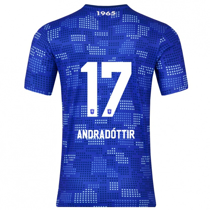 Danxen Herren Amanda Andradóttir #17 Blau Himmelblau Auswärtstrikot Trikot 2025/26 T-Shirt Österreich