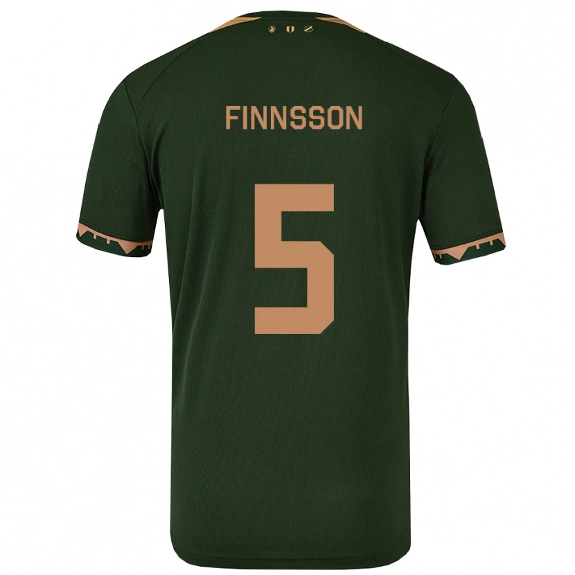 Danxen Herren Kolbeinn Finnsson #5 Grün Gold Auswärtstrikot Trikot 2025/26 T-Shirt Österreich