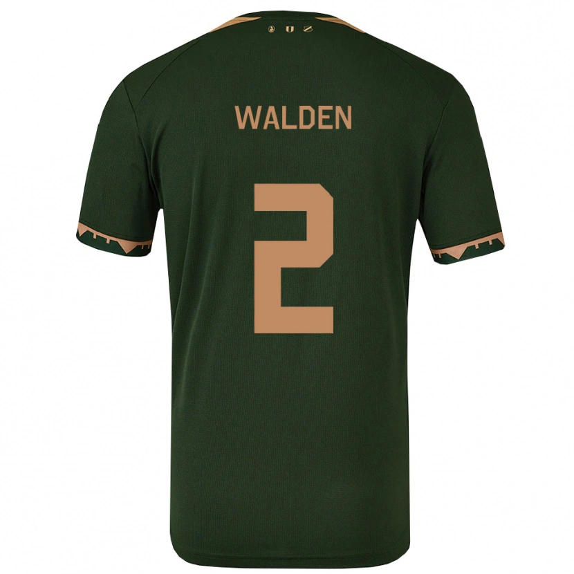 Danxen Herren Jaden Walden #2 Grün Gold Auswärtstrikot Trikot 2025/26 T-Shirt Österreich