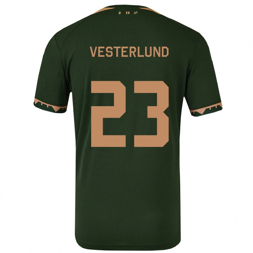 Danxen Herren Niklas Vesterlund #23 Grün Gold Auswärtstrikot Trikot 2025/26 T-Shirt Österreich