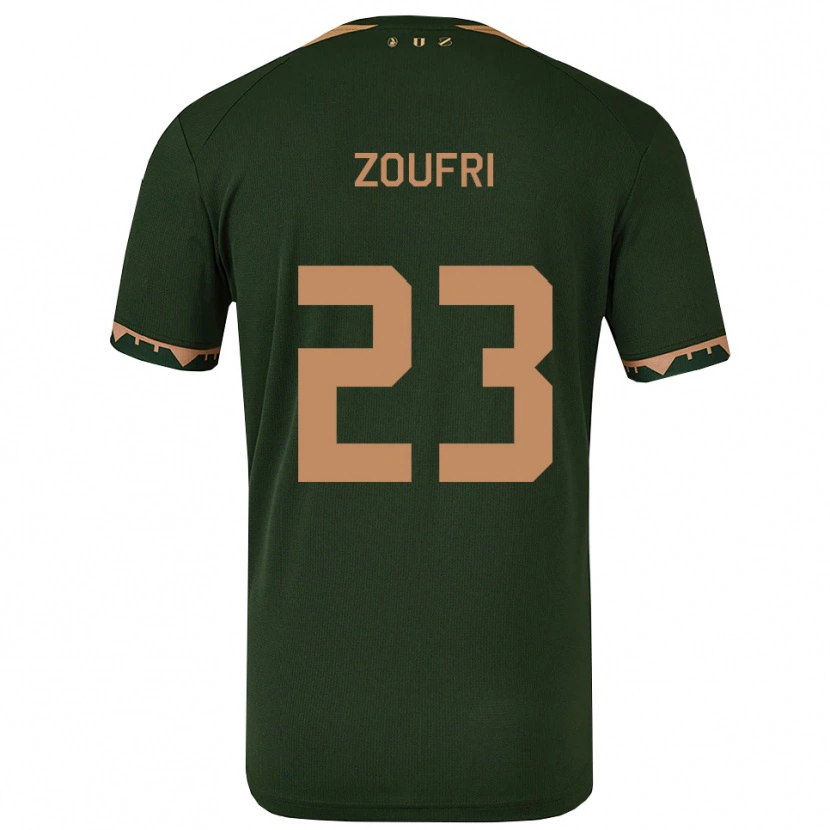 Danxen Herren Rayen Zoufri #23 Grün Gold Auswärtstrikot Trikot 2025/26 T-Shirt Österreich