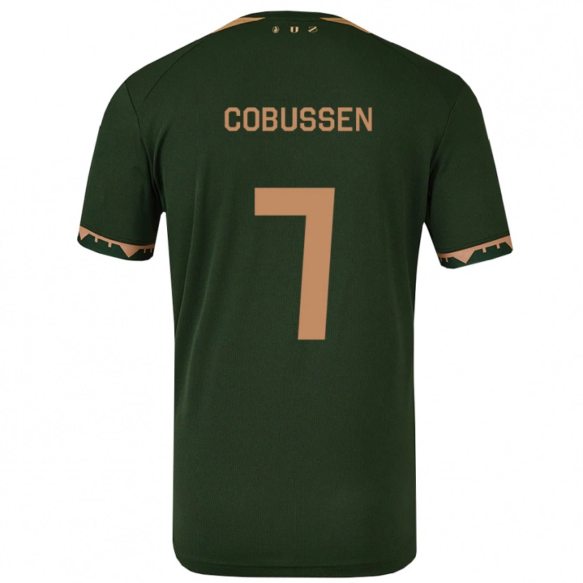 Danxen Herren Sophie Cobussen #7 Grün Gold Auswärtstrikot Trikot 2025/26 T-Shirt Österreich