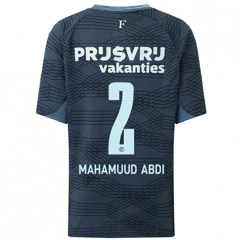 Danxen Herren Nuuradiin Mahamuud Abdi #2 Schwarz Grau Auswärtstrikot Trikot 2025/26 T-Shirt Österreich