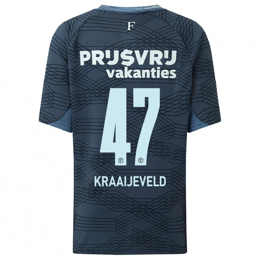 Danxen Herren Thijs Kraaijeveld #47 Schwarz Grau Auswärtstrikot Trikot 2025/26 T-Shirt Österreich