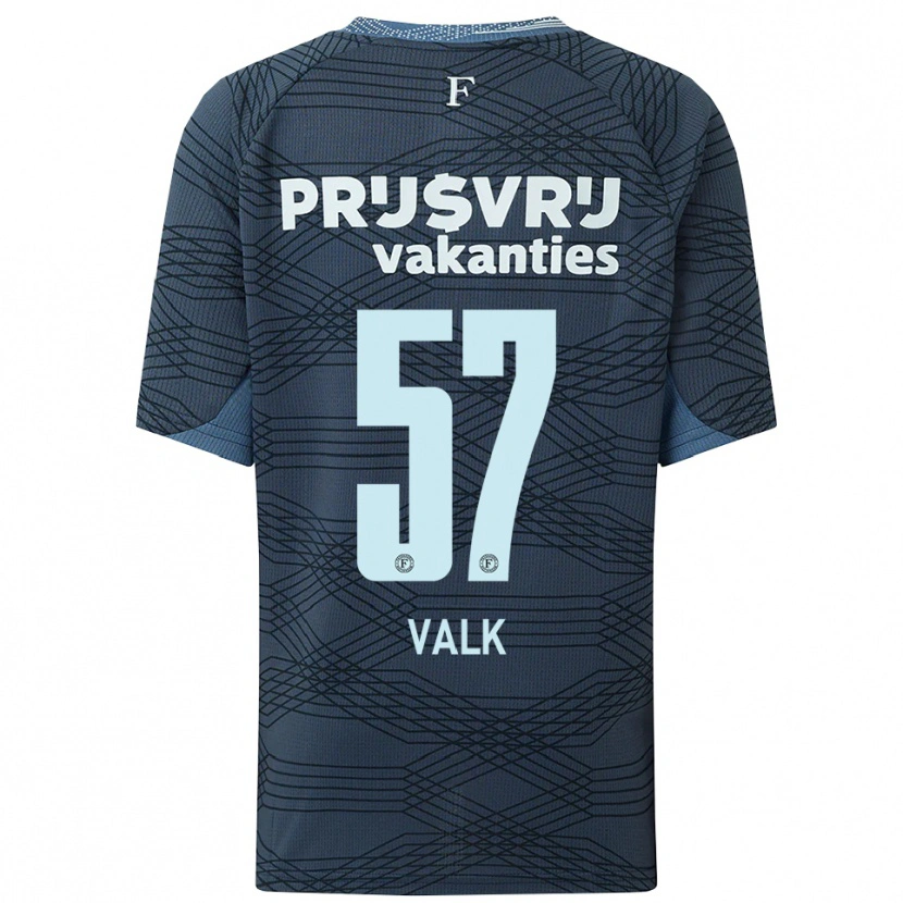Danxen Herren Sem Valk #57 Schwarz Grau Auswärtstrikot Trikot 2025/26 T-Shirt Österreich