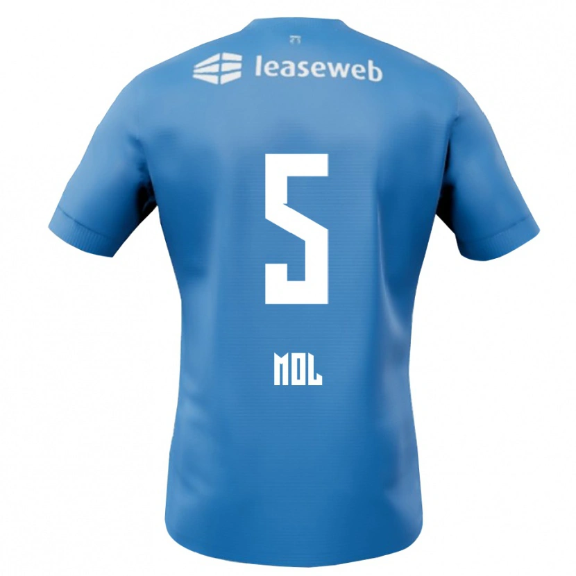 Danxen Herren Camie Mol #5 Blau Weiß Auswärtstrikot Trikot 2025/26 T-Shirt Österreich