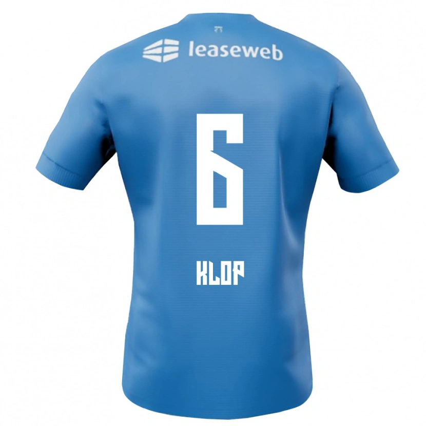 Danxen Herren Cas Klop #6 Blau Weiß Auswärtstrikot Trikot 2025/26 T-Shirt Österreich