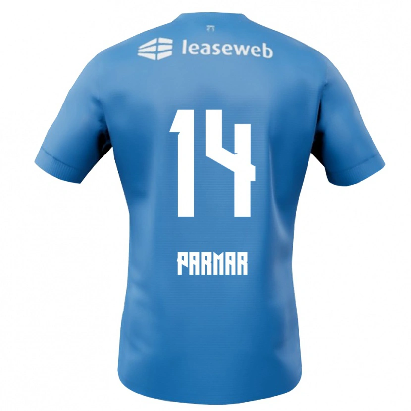 Danxen Herren Aryan Parmar #14 Blau Weiß Auswärtstrikot Trikot 2025/26 T-Shirt Österreich
