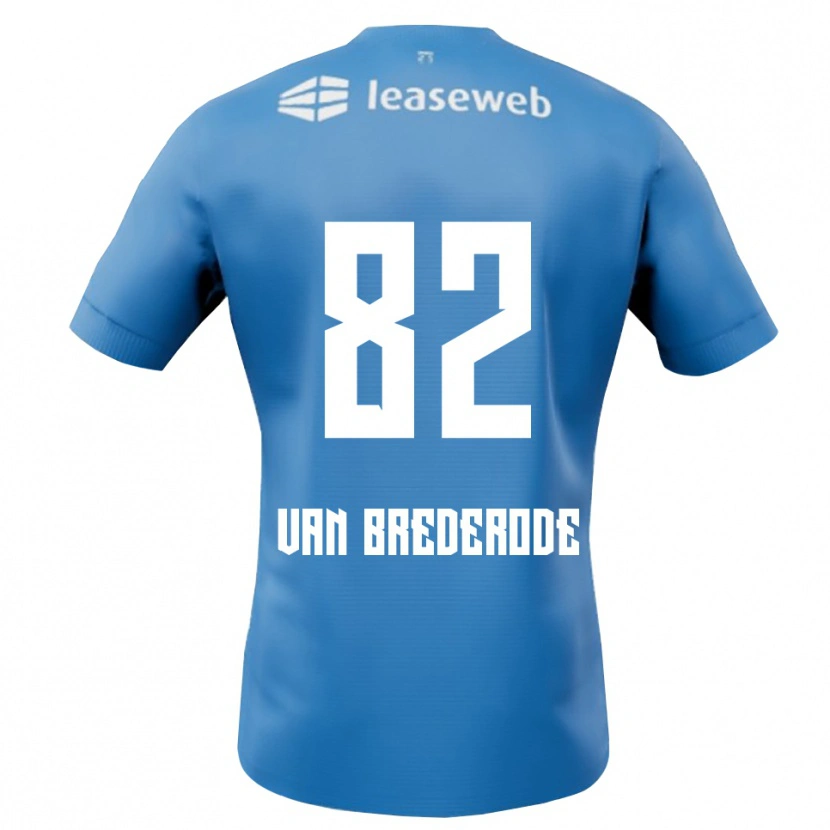 Danxen Herren Myron Van Brederode #82 Blau Weiß Auswärtstrikot Trikot 2025/26 T-Shirt Österreich