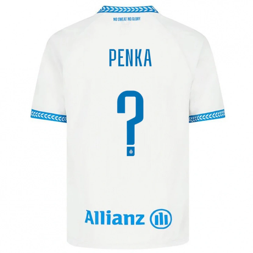 Danxen Herren Godfried Penka #0 Blau Weiß Auswärtstrikot Trikot 2025/26 T-Shirt Österreich