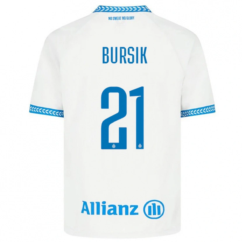 Danxen Herren Josef Bursik #21 Blau Weiß Auswärtstrikot Trikot 2025/26 T-Shirt Österreich