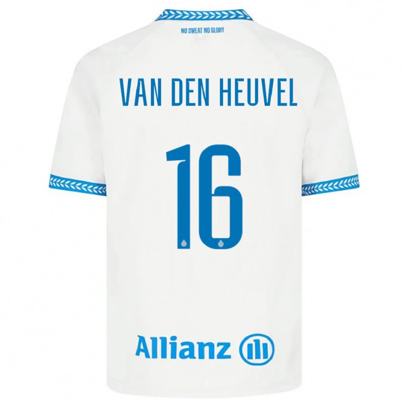 Danxen Herren Dani Van Den Heuvel #16 Blau Weiß Auswärtstrikot Trikot 2025/26 T-Shirt Österreich