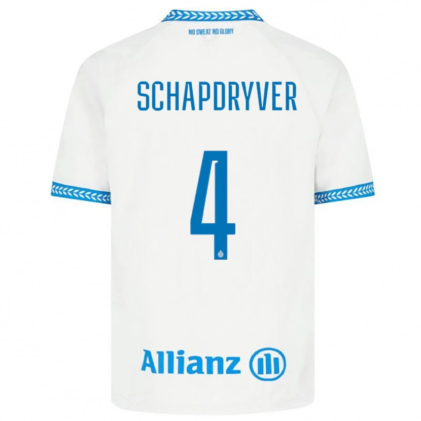 Danxen Herren Emely Schapdryver #4 Blau Weiß Auswärtstrikot Trikot 2025/26 T-Shirt Österreich