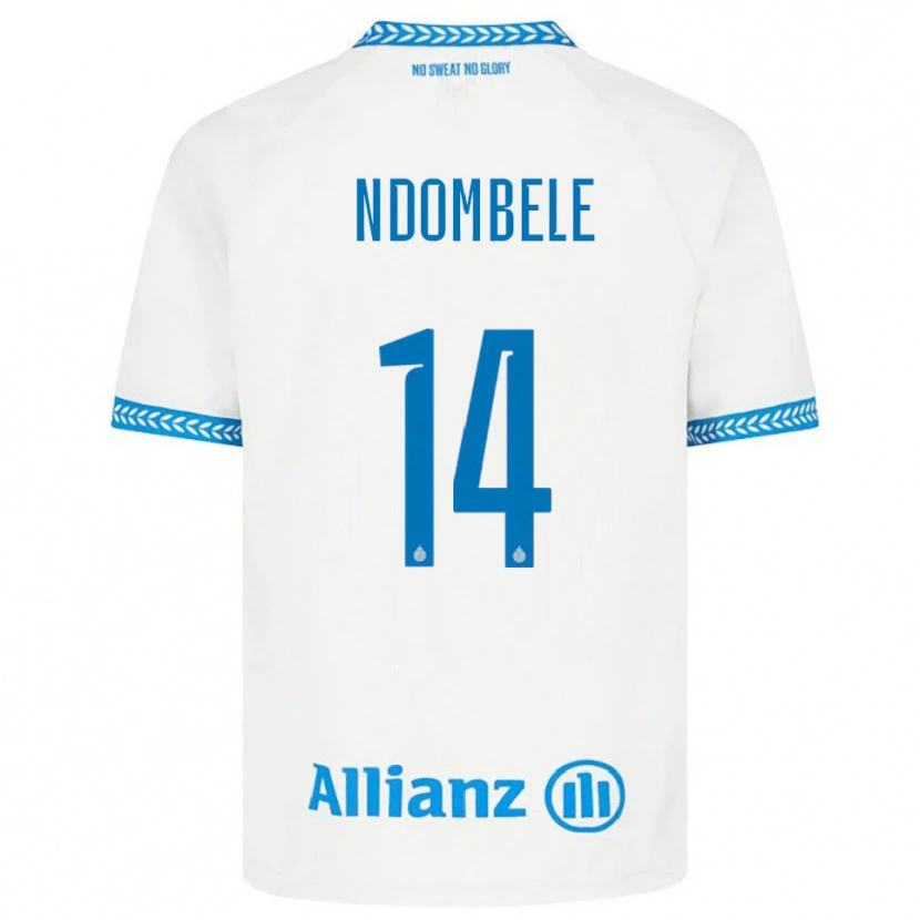 Danxen Herren Don Ndombele #14 Blau Weiß Auswärtstrikot Trikot 2025/26 T-Shirt Österreich