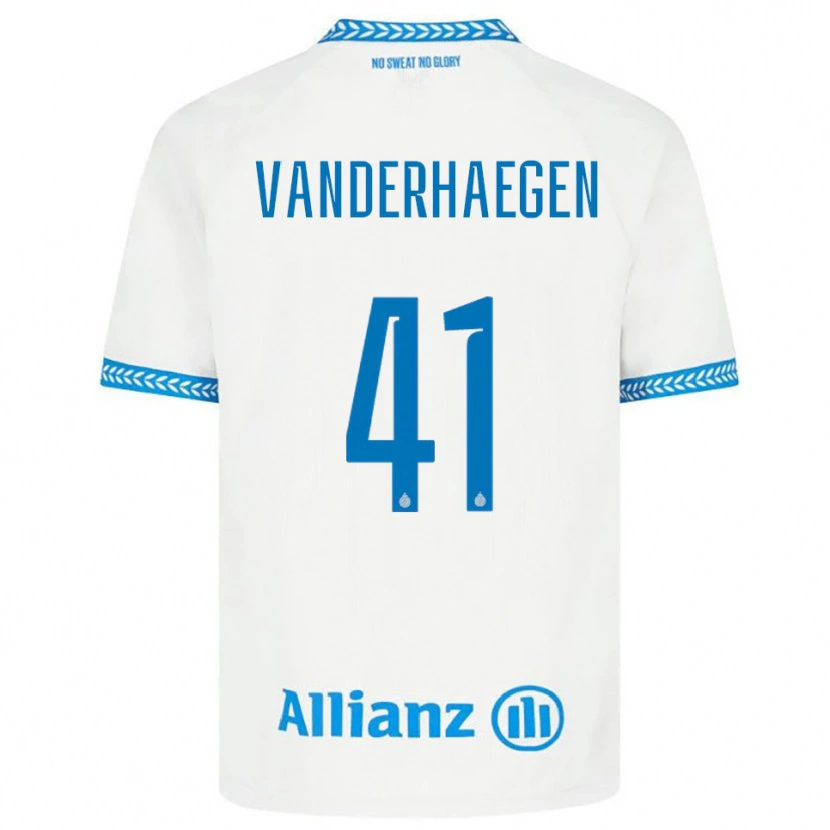 Danxen Herren Lotte Vanderhaegen #41 Blau Weiß Auswärtstrikot Trikot 2025/26 T-Shirt Österreich