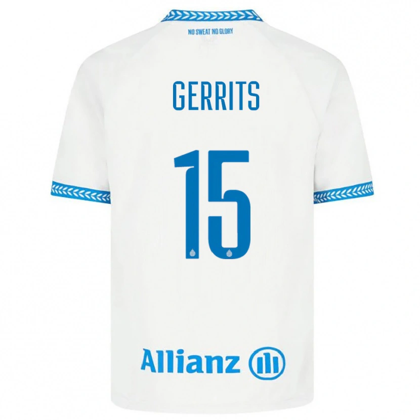 Danxen Herren Melanie Gerrits #15 Blau Weiß Auswärtstrikot Trikot 2025/26 T-Shirt Österreich