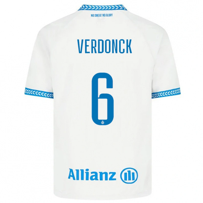 Danxen Herren Saar Verdonck #6 Blau Weiß Auswärtstrikot Trikot 2025/26 T-Shirt Österreich