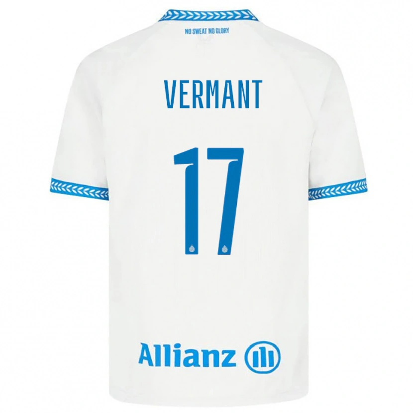 Danxen Herren Romeo Vermant #17 Blau Weiß Auswärtstrikot Trikot 2025/26 T-Shirt Österreich